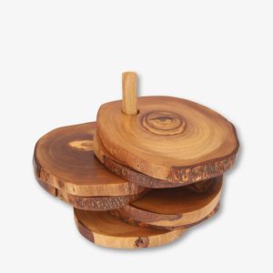 6 Sous tasse Rustique avec support