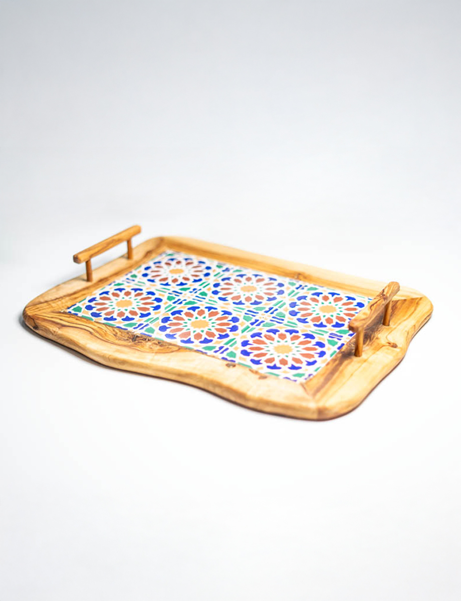 Plateau a servir Rustique en ceramique